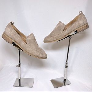 Light beige suede loafers. Size 6 1/2 woman